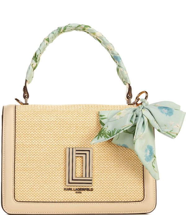 カール ラガーフェルド レディース バッグ KARLAGERFELD PARISimone Satchel Top Handle Bag Neutral
