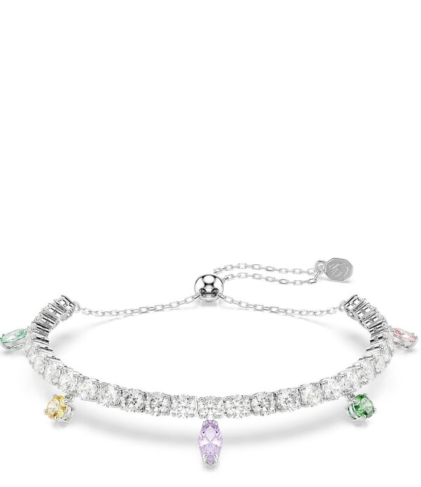 スワロフスキー レディース アクセサリー ブレスレット・バングル・アンクレット Swarovski x Ariana Grande Multicolored Crystal Adjustable Bracelet Silver/Crystal シルバー