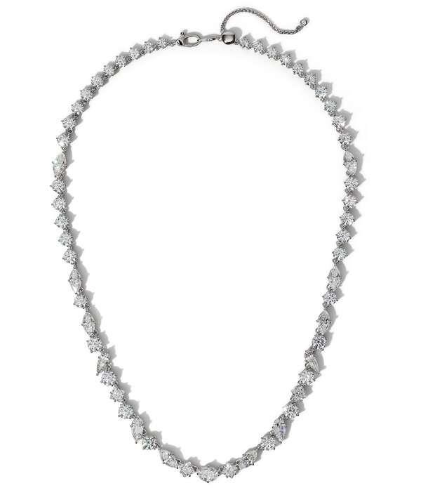 ナディール レディース アクセサリー ネックレス・チョーカー レース Nadri Lucia Mixed Rhinestone Collar Necklace Silver シルバー
