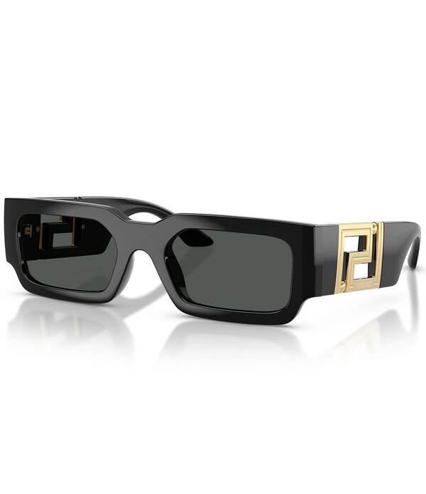 ヴェルサーチ レディース 付属物 サングラス・アイウェア Versace Men\u0027s VE4506U 54粍 Rectangle Sunglasses Black 黒いこと