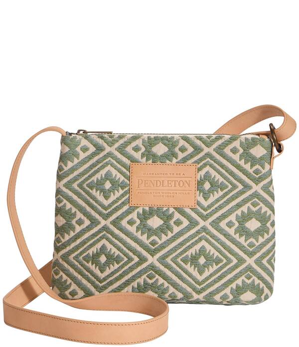 ペンドルトン レディース バッグ コットン Pendleton Bayside Cotton Crossbody Bag Emerald Creek エメラルド｜ReVida 店