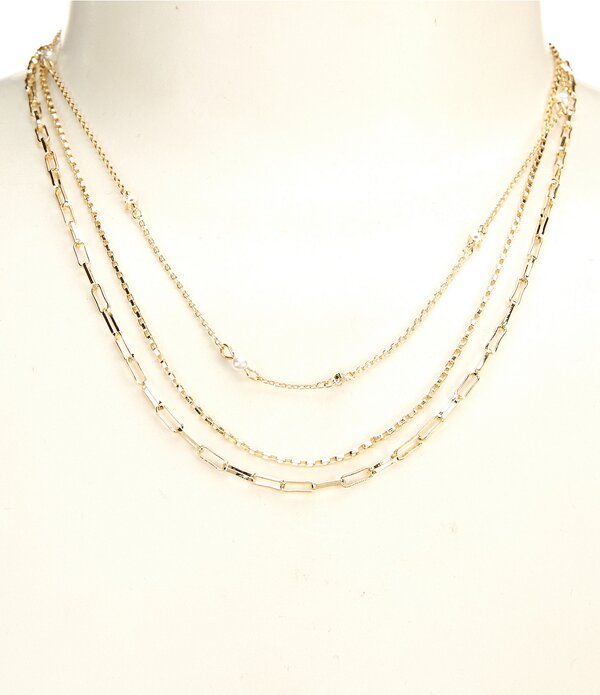 アンナ&アヴァ レディース アクセサリー ネックレス・チョーカー レース Anna & Ava Waterproof Delicate Multi Layer Short Multi Strand Necklace with Pearls Pearl/Gold パール