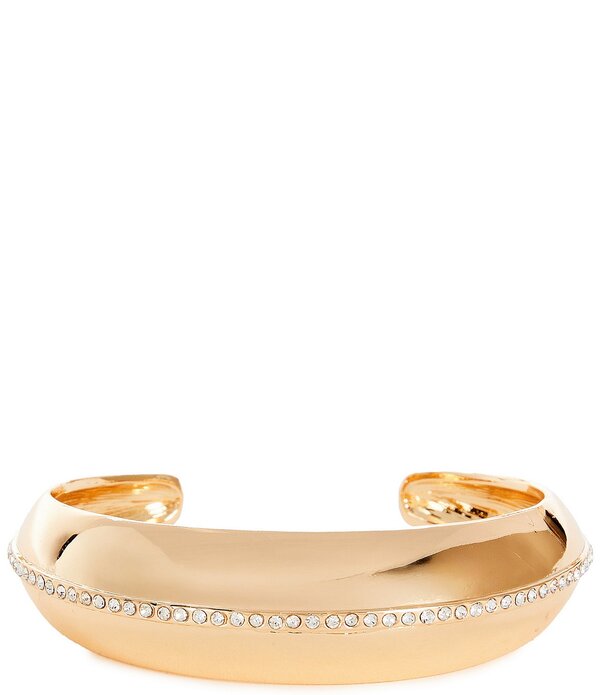 アンナ&アヴァ レディース アクセサリー ブレスレット・バングル・アンクレット Anna & Ava Pave Line Cuff Bracelet Gold/Crystal ゴールド