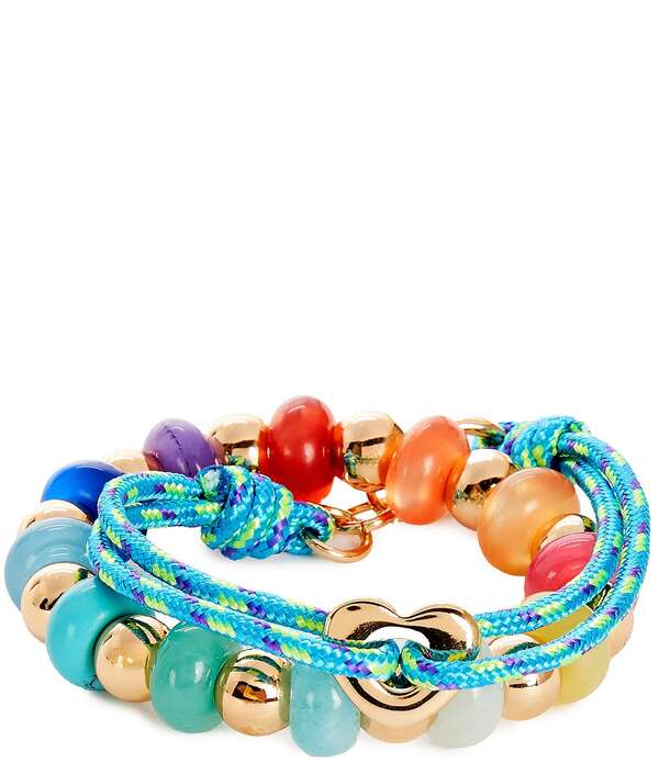 アンナ&アヴァ レディース アクセサリー ブレスレット・バングル・アンクレット Anna & Ava Oversized Beaded and Cord Resort Bracelet Set Multi マルチカラー