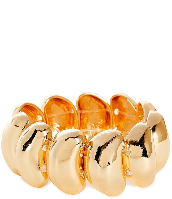 ディラーズ レディース アクセサリー ブレスレット・バングル・アンクレット Dillard's Modern Curvestretch Bracelet Gold ゴールド｜ReVida 店