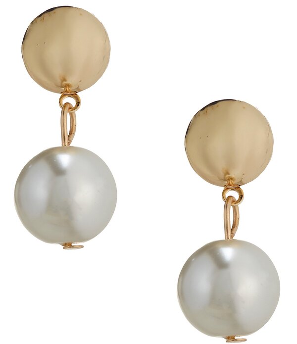ディラーズ レディース アクセサリー ピアス・イヤリング Dillard's Coins and Pearls Drop Earrings Pearl/Gold パール