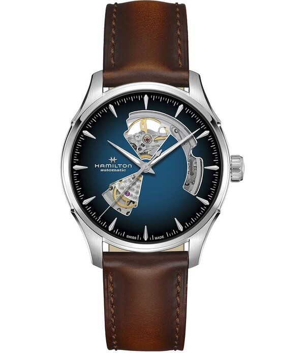 ハミルトン レディース アクセサリー 腕時計 レザー Hamilton Jazzmaster Open Heart Auto Caliber Automatic Brown Leather Strap Watch Brown ブラウン 149,900円