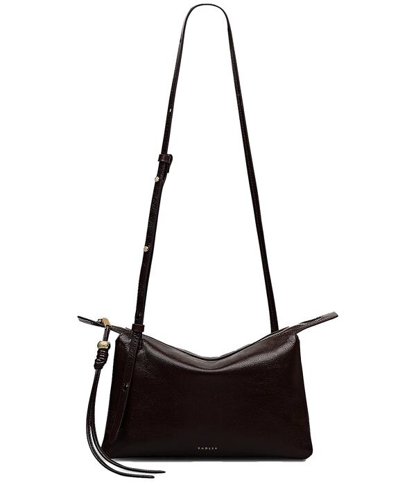 ラドリー ロンドン レディース バッグ レザー Radley London The Romilly Crinkle Sheen Leather Shoulder Bag Dark Oak