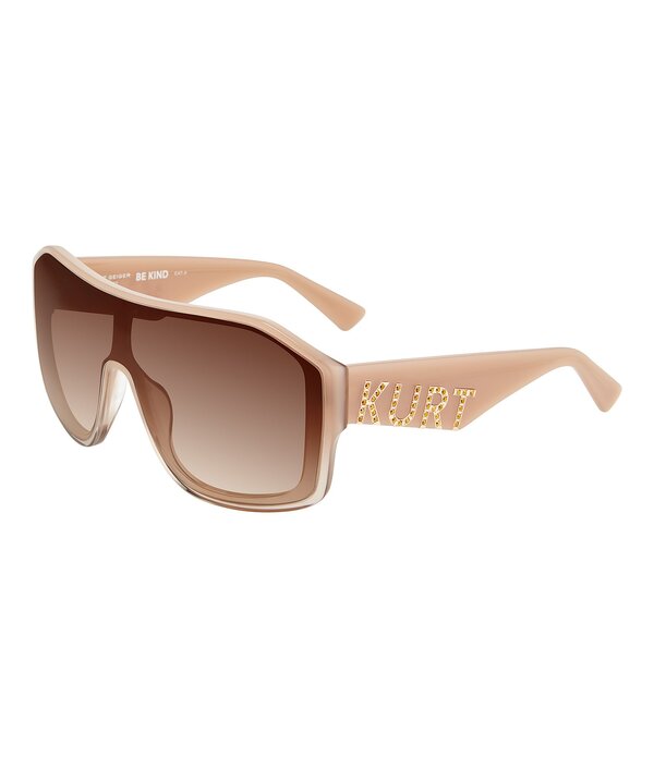 カートジェイガーロンドン レディース 付属物 サングラス・アイウェア Kurt Geiger London Women\u0027s KGL1046 99粍 Shield Sunglasses Ivory/Brown 象牙色