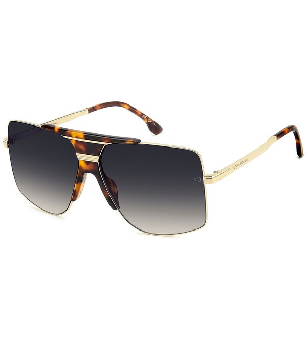 ヴィクトリア ベッカム レディース 付属物 サングラス・アイウェア Victoria Beckham Women\u0027s 7006S 62粍 Square Sunglasses Havana Gold/Dark Blue 青碧