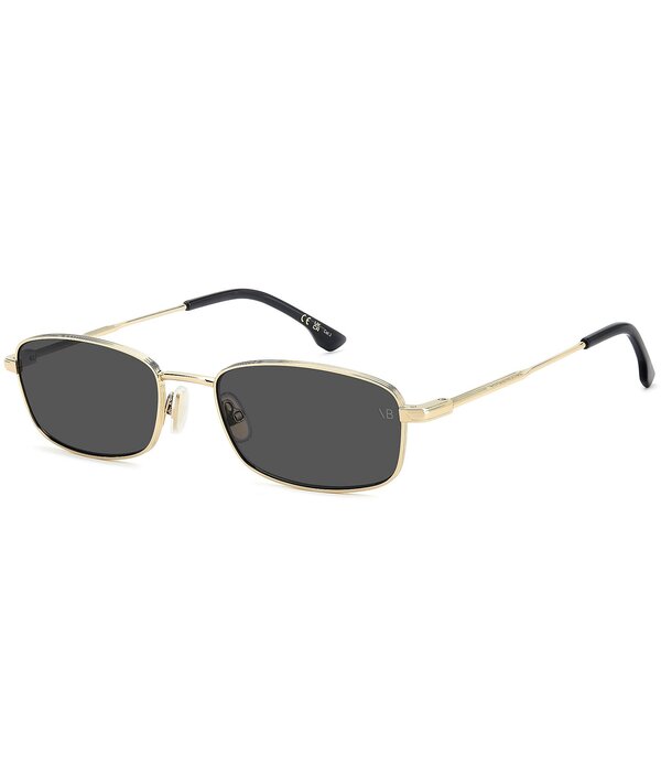 ヴィクトリア ベッカム レディース 佩び物 サングラス・アイウェア Victoria Beckham Women\u0027s 1001S 55粍 Rectangle Sunglasses Gold/Black/Gray 黒いこと