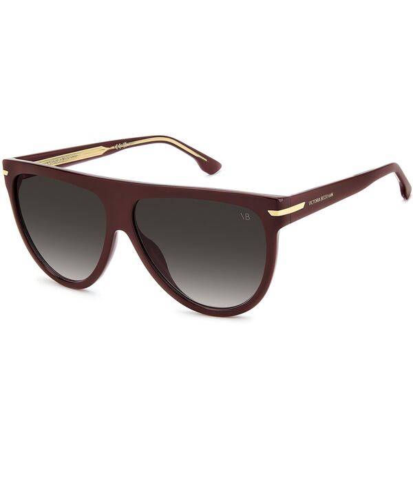 ヴィクトリア ベッカム レディース アクセサリー サングラス・アイウェア Victoria Beckham Women's 1004S 60mm Shield Sunglasses Burgundy/Dark Grey グレー