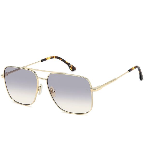 ヴィクトリア ベッカム レディース 佩び物 サングラス・アイウェア Victoria Beckham Women\u0027s 1007SBB 57粍 Navigator Blue Block Sunglasses Gold/Blue 青色