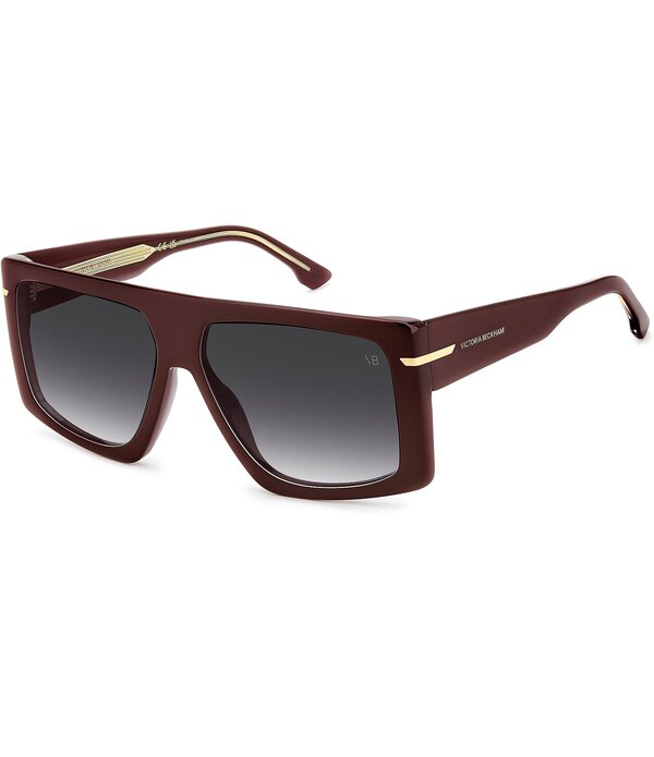 ヴィクトリア ベッカム レディース アクセサリー サングラス・アイウェア Victoria Beckham Women's 7000S 59mm Rectangle Gradient Sunglasses Burgundy/Dark Grey グレー