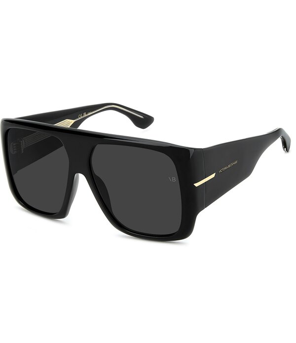 ヴィクトリア ベッカム レディース 付属物 サングラス・アイウェア Victoria Beckham Women\u0027s 7007S 60粍 Square Sunglasses Black/Grey 黒いこと