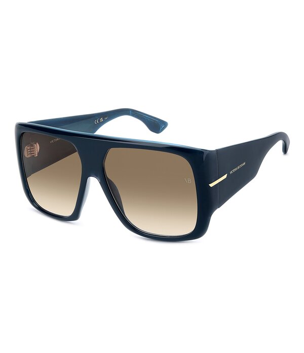 ヴィクトリア ベッカム レディース 付属物 サングラス・アイウェア Victoria Beckham Women\u0027s 7007S 60粍 Square Gradient Sunglasses Marble Blue/Brown 青碧