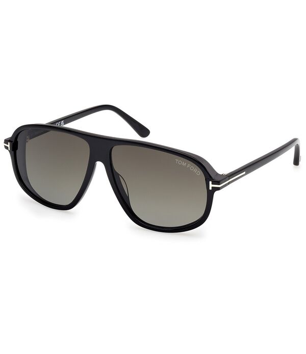 トム・ジェラルド・r・フォード レディース 添え物 サングラス・アイウェア TOM FORD Men\u0027s Guillaume 61粍 Aviator Sunglasseshiny Black/Smoke 黒いこと