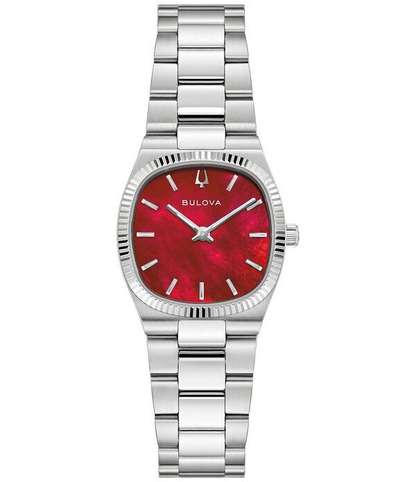 ブロバ レディース アクセサリー 腕時計 Tシャツ Bulova Women'super Seville Two Hand Stainlessteel Bracelet Watch Silver シルバー|ReVida 店