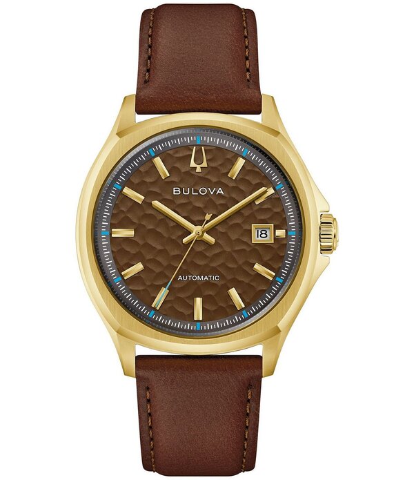 ブロバ レディース 添え物 ウオッチ なめし革 Bulova Men\u0027s Classic Automatic Brown Leather Strap Watch Brown 赤銅色