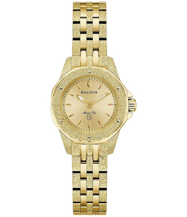 ブロバ レディース 添え物 ウオッチ ティーシャツ Bulova Women\u0027s Marine Star Two Hand Gold Tone Stainlessteel Bracelet Watch Gold ゴールド