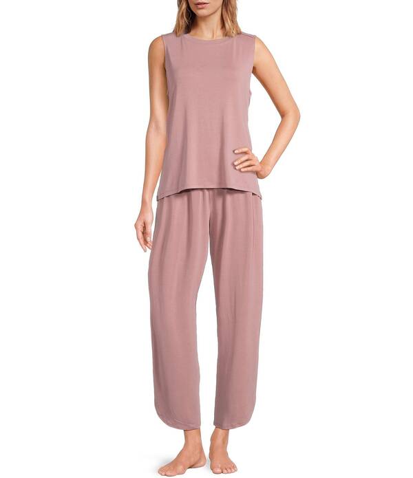 ベアフットドリームス レディース アンダーウェア ナイトウェア ジャージー Barefoot Dreamsand Washed Jersey Tank & Pant Coordinating Lounge Seteaberry サンド 27,820円