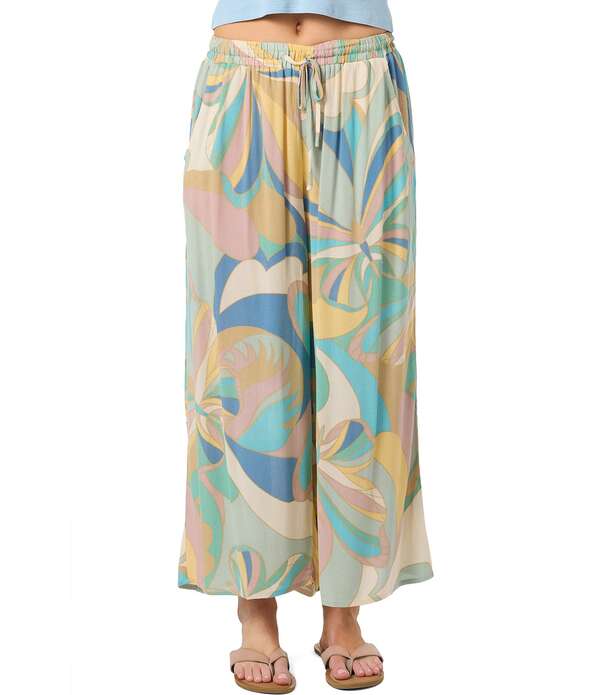 オニール レディース ボトムス カジュアルパンツ ワイドレッグ O'Neill Rosalie Butterfly Wide Leg Woven Pants Desert Sage セージ