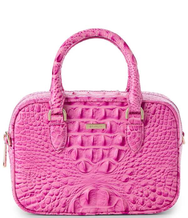 ブランミン レディース バッグ ミニ BRAHMIN Candy Pink Melbourne Collection Mara Mini Satchel Bag Candy Pink ピンク