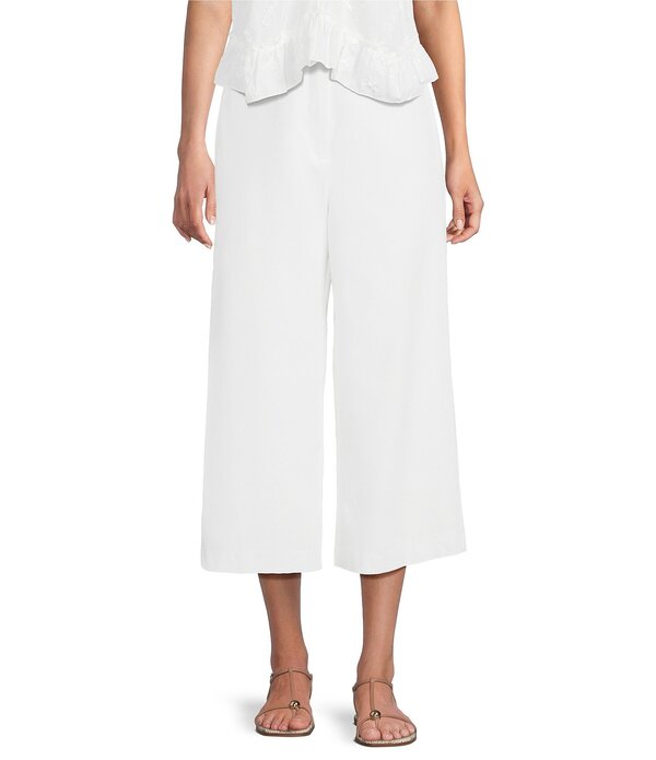 I.N.サンフランシスコ レディース ボトムス カジュアルパンツ ワイドレッグ リネン I.N. San Francisco Linen Wide Leg Crop Trouser Off White オフホワイト｜ReVida 店