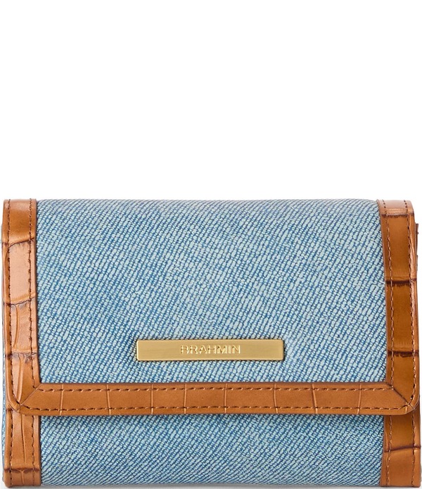 ブランミン レディース 付属品 紙入れ ジーンズ BRAHMIN Denim Starlit Collection Kerra Wallet Denim Starlit ジーンズ