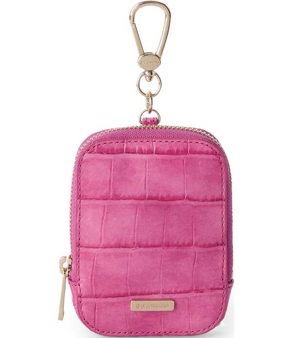 ブランミン レディース 付属物 札入れ BRAHMIN Pink Alba Collection Katelynn Pouch Pink サクラ色 財布・ケース-バッグ・小物・ブランド雑貨