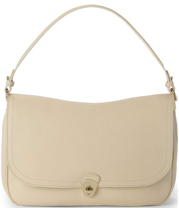 ブランミン レディース 御徒面子 BRAHMIN Ivory Basel Collection Jolene Oversized Slouchy Shoulder Bag Ivory Basel 象牙色