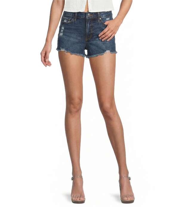 ジービー レディース ボトムス ハーフパンツ・ショーツ ショートパンツ デニム GB Cut Off Denim Shorts Dark Blue ブルー