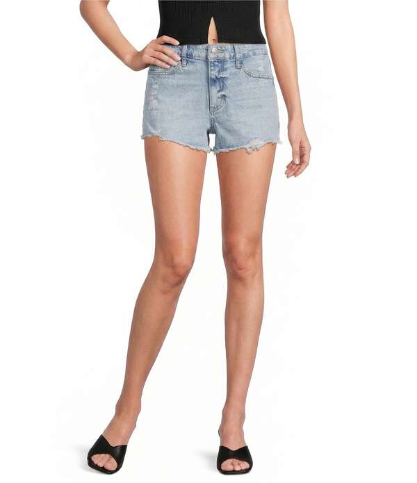 ジービー レディース ボトムス 二分の一ズボン下・さる股引き 遊撃手ズボン下 ジーンズ GB Cut Off Denim Shorts Denim Blue ジーンズ