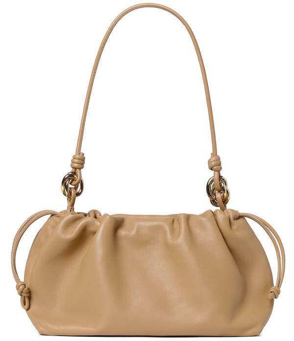 ロフラー 幽客ダル レディース 御徒面子 なめし革 Loefflerandall Kiri Leather Shoulder Bag Khaki カーキ