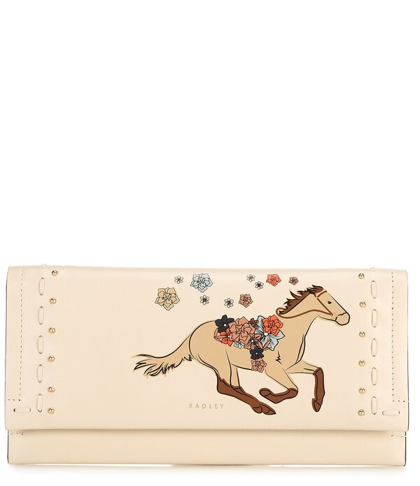 ラドリー 大ロンドン レディース 付属品 紙入れ 競り合い Radley London Kentucky Derby Large Wallet Salt