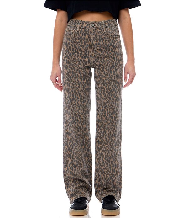 ヒドゥン ジーンズ レディース ボトムス デニムパンツ ストレート Hidden Jeans Ella Cheetah Straight Leg Jeans Cheetah|ReVida 店