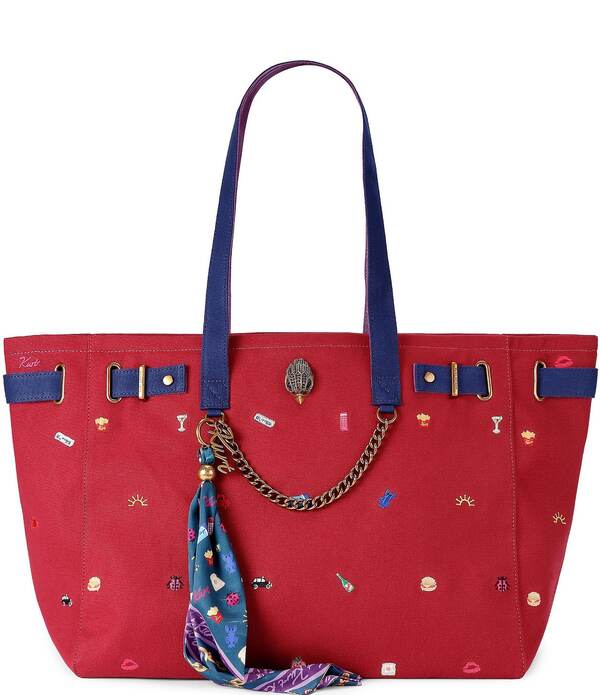 カートジェイガーロンドン レディース バッグ Kurt Geiger London Sloane Shopper Tote Shoulder Bag Red レッド