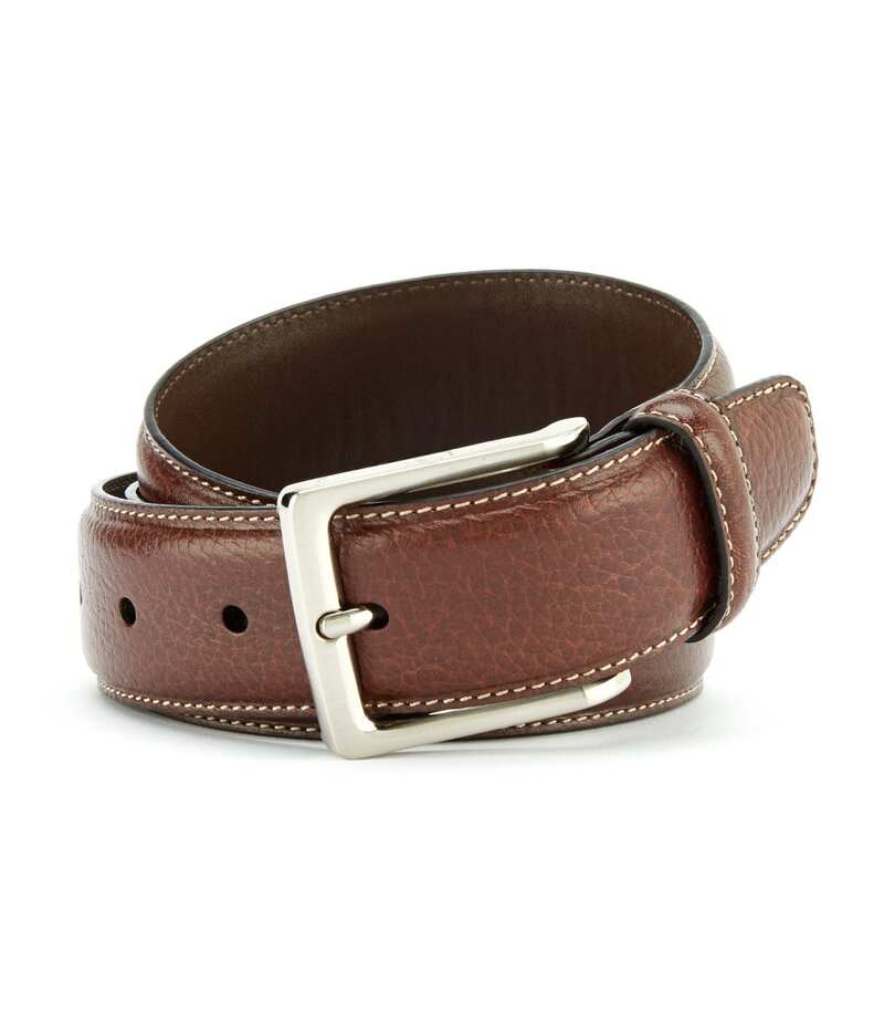 ダニエル クレミュ メンズ アクセサリー ベルト コントラスト Cremieux Pebble Contrast Stitch Belt Brown ブラウン