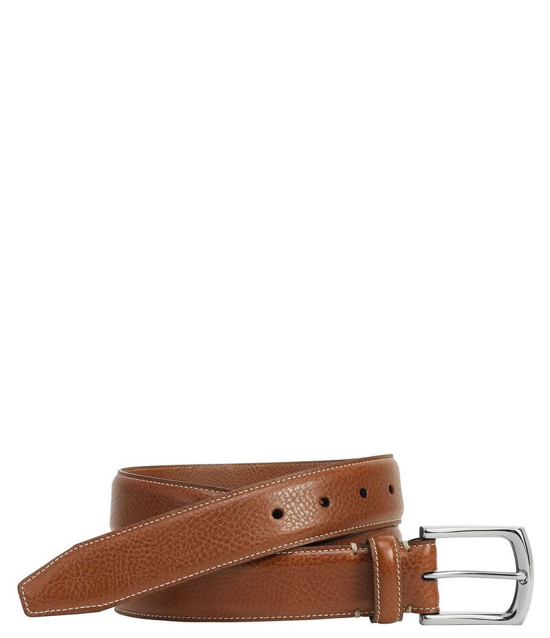 ジョンストンアンドマーフィー メンズ 付属品 胴締め Johnston \u0026 Murphy Men\u0027s Topstitch Belt Tan タン