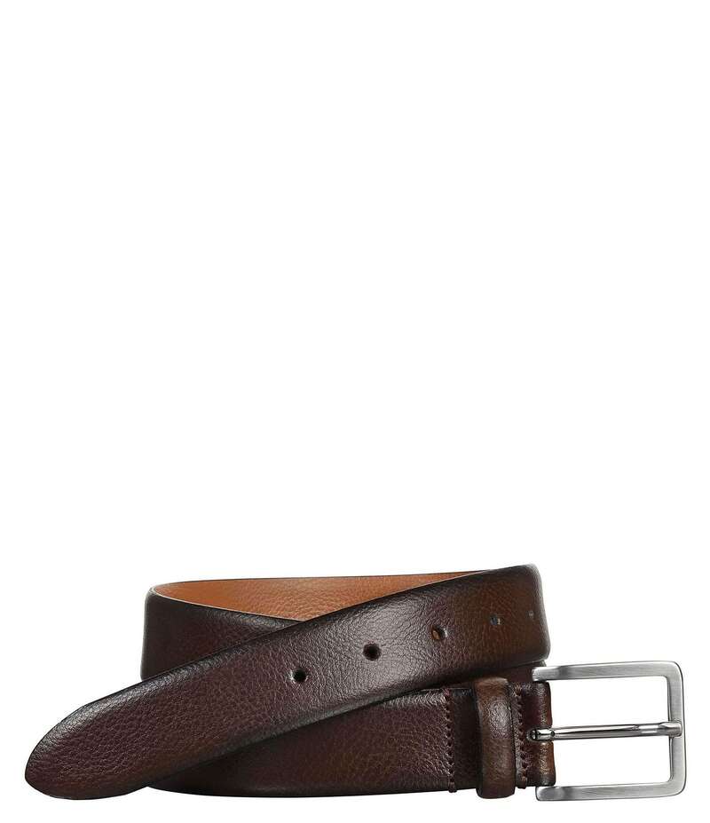 ジョンストンアンドマーフィー メンズ 付属品 胴締め Johnston \u0026 Murphy Men\u0027s Feather Edge Dress Belt Brown 赤銅色