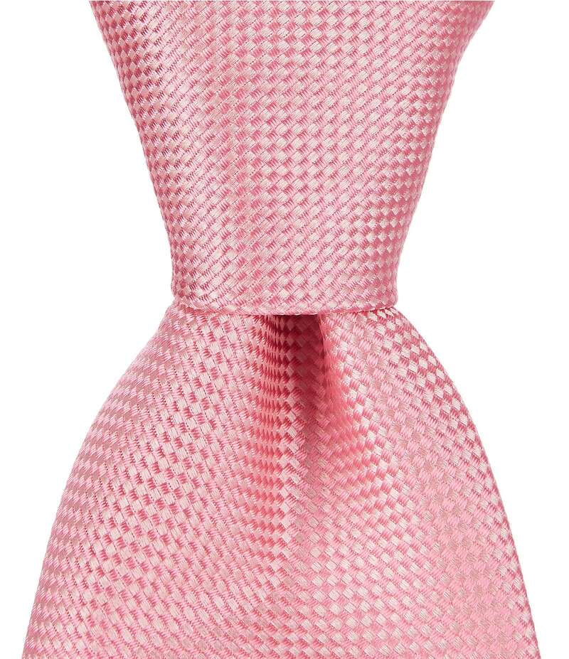 ダニエル クレミュ メンズ アクセサリー ネクタイ オックスフォード シルク Cremieux Oxford Solid Traditional 3 1/4 Silk Tie Pink ピンク