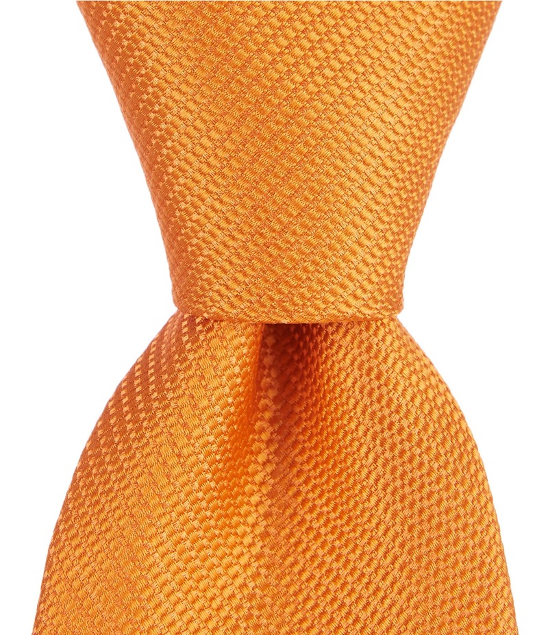 ラウンドトゥリーアンドヨーク メンズ アクセサリー ネクタイ シルク Roundtree & Yorke Trademark Plenny Solid Skinny 2.75 Silk Tie Orange オレンジ