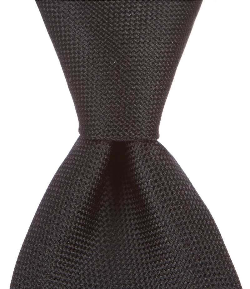 ラウンドトゥリーアンドヨーク メンズ アクセサリー ネクタイ シルク Roundtree & Yorke Trademark Plenny Solid Narrow 3 1/8 Silk Tie Black ブラック