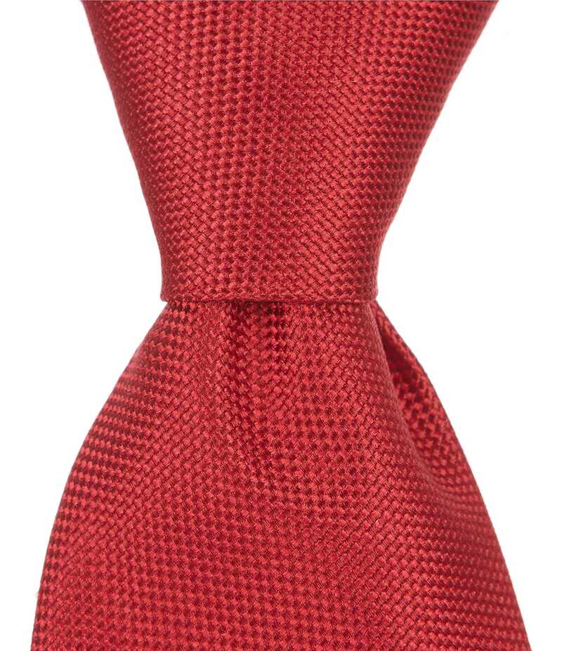 ラウンドトゥリーアンドヨーク メンズ アクセサリー ネクタイ シルク Roundtree & Yorke Trademark Plenny Solid Narrow 3 1/8 Silk Tie Red レッド