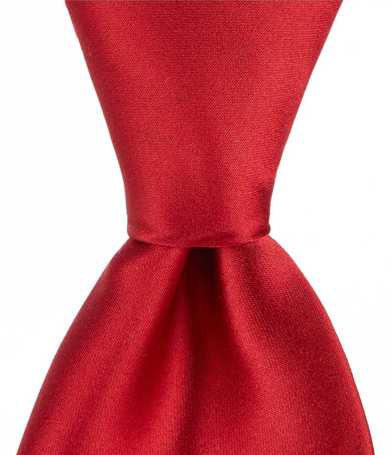 ムラノ メンズ アクセサリー ネクタイ トール サテン シルク Murano Big & Tall Solid Satin Traditional 3 1/8 Silk Tie Red レッド