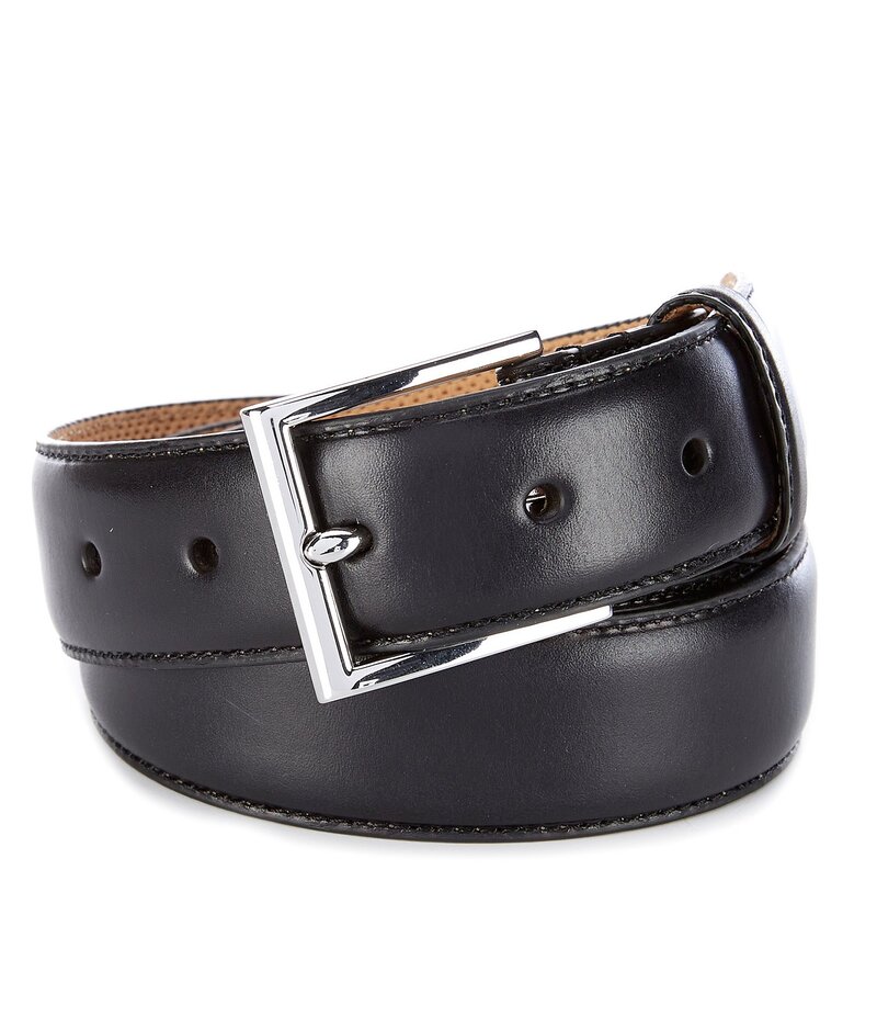 電話を掛けるハーン メンズ 付属品 胴締め なめし革 Cole Haan Gramercy Leather Belt Black 黒いこと