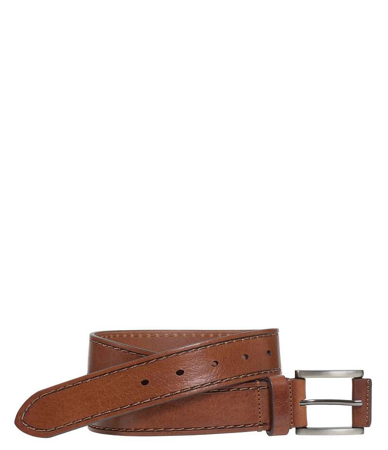 ジョンストンアンドマーフィー メンズ アクセサリー ベルト Johnston & Murphy Men's Laser Topstitch Belt Tan タン