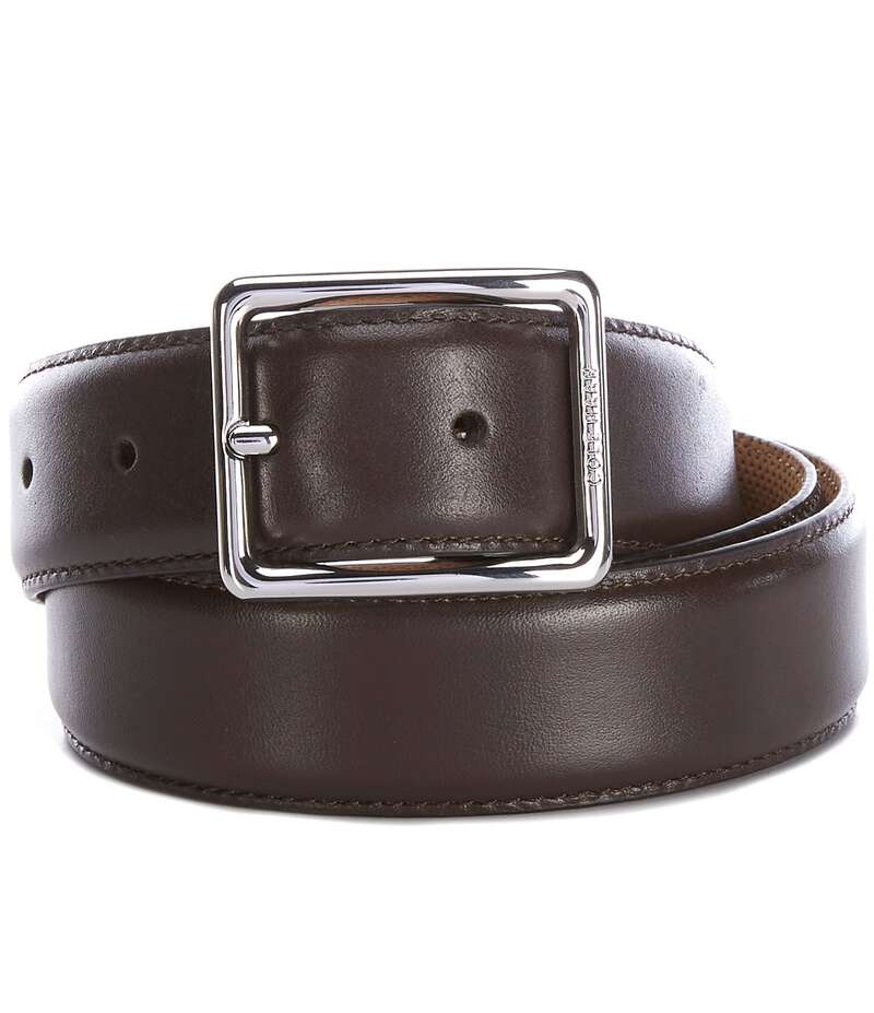 コールハーン メンズ アクセサリー ベルト オーバーレイ Cole Haan Grand Golf Overlay Drop-Edge/Stitched Belt Brown ブラウン
