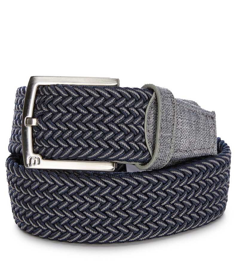 トラビスマヒュー メンズ 付属品 胴締め TravisMathew Cheer 2.0 1 3/4 Stretch Belt Dark Blue/Dark Grey 薄墨色