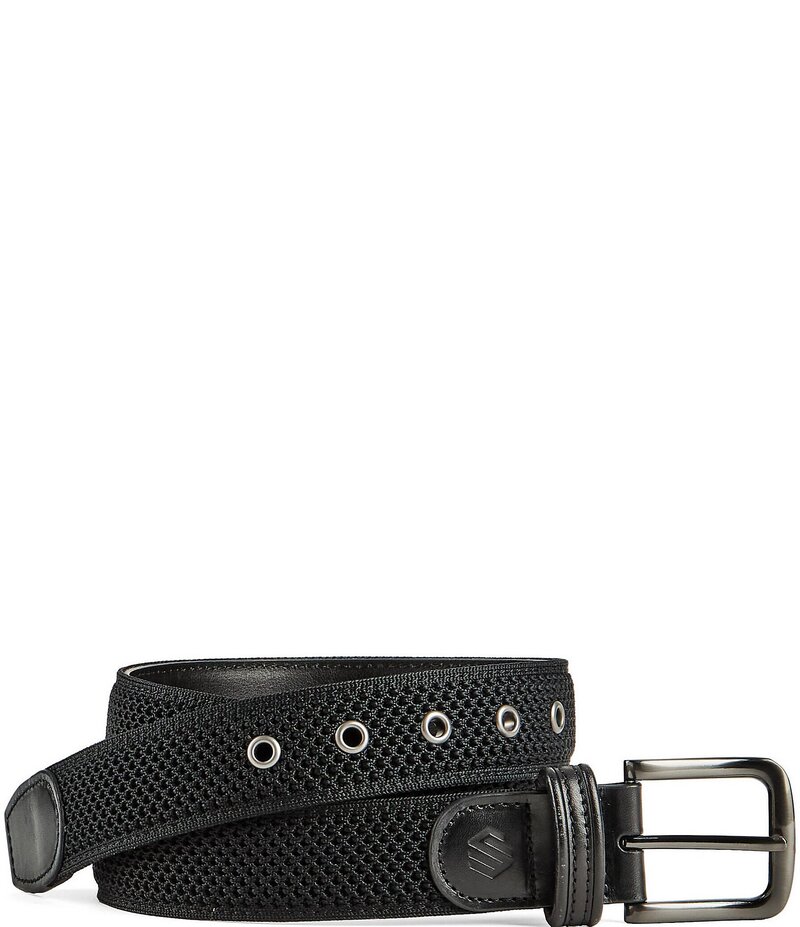 ジョンストンアンドマーフィー メンズ アクセサリー ベルト ニット Johnston & Murphy Men's Amherst Knit Belt Black ブラック